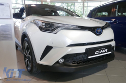Avisa rear bumper protector suitable for Toyota C-HR Crossover 2016-2019, after 2019, chrome-image-6211738