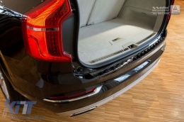 Avisa rear bumper protector suitable for Volvo XC90 after 2015, black lacquer-image-6211852