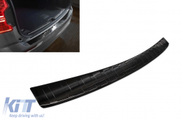 Avisa rear bumper protector suitable for Volvo XC60, R-Design 2017-2021, after 2021, Plug-in Hybrid 2019-2021, after 2021, black lacquer-image-6211922
