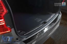 Avisa rear bumper protector suitable for Volvo XC60, R-Design 2017-2021, after 2021, Plug-in Hybrid 2019-2021, after 2021, black lacquer-image-6211923