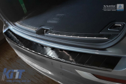 Avisa rear bumper protector suitable for Volvo XC60, R-Design 2017-2021, after 2021, Plug-in Hybrid 2019-2021, after 2021, black lacquer-image-6211924