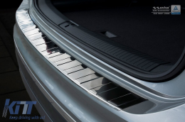 Avisa rear bumper protector suitable for Volkswagen Tiguan, R-line, Allspace 2015-2020, after 2020, eHybrid after 2020, chrome-image-6211651