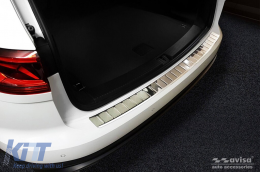 Avisa rear bumper protector suitable for Volkswagen Touareg after 2018, chrome-image-6211656