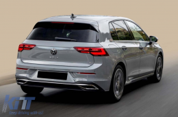 Avisa rear bumper protector suitable for Volkswagen Golf VIII hatchback 5 doors after 2019, chrome-image-6211666