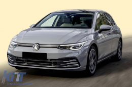 Avisa rear bumper protector suitable for Volkswagen Golf VIII hatchback 5 doors after 2019, chrome-image-6211667