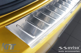 Avisa rear bumper protector suitable for Volkswagen Golf 7 hatchback 2012-2017, 2017-2019 with 3 or 5 doors, chrome-image-6211714