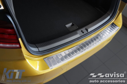 Avisa rear bumper protector suitable for Volkswagen Golf 7 hatchback 2012-2017, 2017-2019 with 3 or 5 doors, chrome-image-6211717