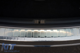 Avisa rear bumper protector suitable for Volkswagen Passat B7 estate 2011-2014, chrome-image-6211723