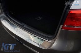 Avisa rear bumper protector suitable for Volkswagen Passat B7 estate 2011-2014, chrome-image-6211724