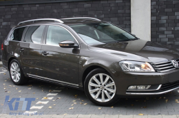 Avisa rear bumper protector suitable for Volkswagen Passat B7 estate 2011-2014, chrome-image-6211725