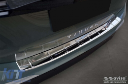 Avisa rear bumper protector suitable for Volkswagen Tiguan after 2024, chrome-image-6211829