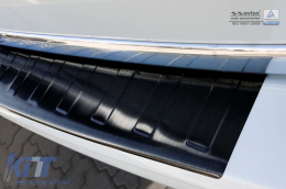 Avisa rear bumper protector suitable for Volkswagen Transporter T6, T6.1, Caravelle T6, T6.1 2015-2019, after 2019, with one rear door, black lacquer-image-6211860