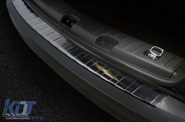 Avisa rear bumper protector suitable for Volkswagen Caddy 2003-2020, Caddy Maxi 2003-2015, after 2015, black lacquer-image-6211948