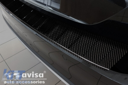 Avisa rear bumper protector suitable for Volkswagen Passat B8 estate, R-line, Alltrack 2014-2019, after 2019, carbon-image-6212000