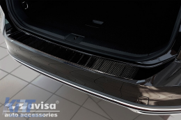 Avisa rear bumper protector suitable for Volkswagen Passat B8 estate, R-line, Alltrack 2014-2019, after 2019, carbon-image-6212002