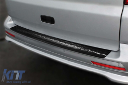 Avisa rear bumper protector suitable for Volkswagen Transporter T5 Multivan, Caravelle 2003-2015 with two rear doors and upward-opening trunk, Transporter T6 2015-2019, after 2019, with two rear doors-image-6212011