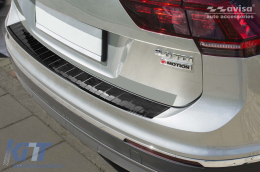 Avisa-Schutz geeignet für die hintere Stoßstange des Mazda Volkswagen Tiguan, R-line 2015-2020, nach 2020, eHybrid nach 2020, Allspace 2017-2020, nach 2020, Carbonfarbe-image-6211994