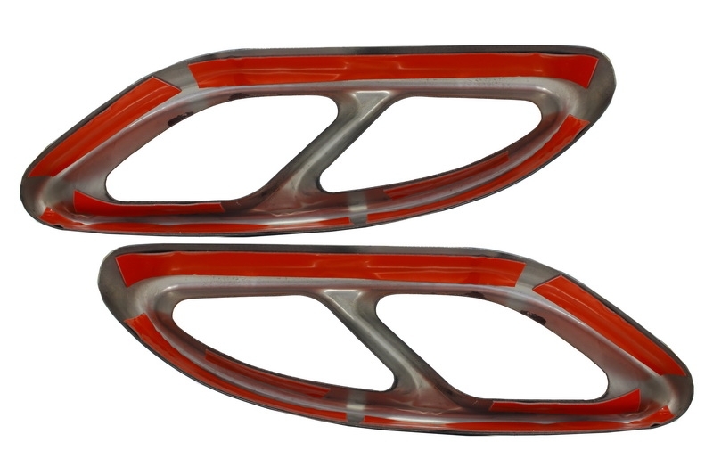 Tobe cu muflă neagră Acoperite potrivite pentru Mercedes C-Class W205 S65 E65 GLE W166 X166 GLC W253 Sport Design (Cod: MTMBAMGB) thumb 2