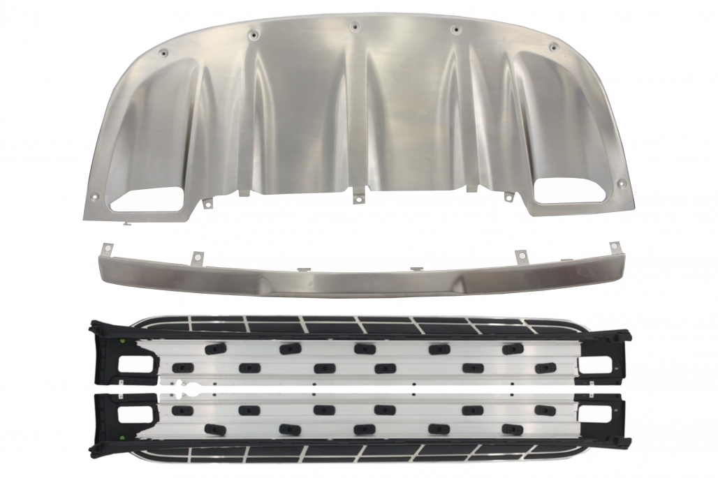 Body Kit Skid Plates Gardes cu plăci de rulare a treptelor pe drumuri adecvate pentru Porsche Cayenne 958 (2010-2014) (Cod: Cocbpocy) (1/11)