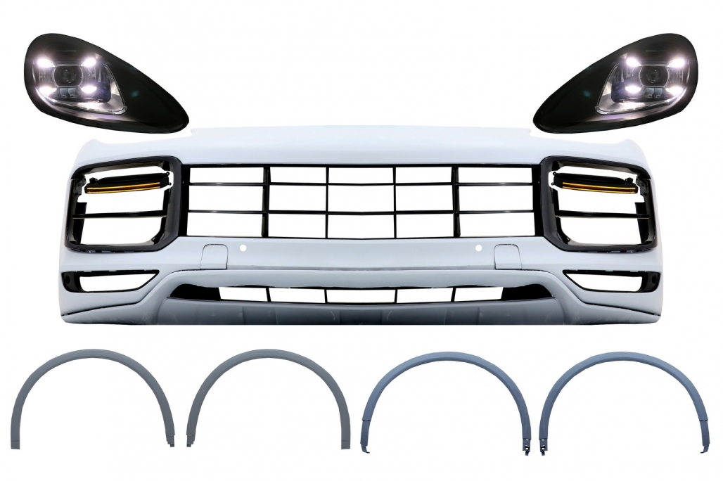 Kit complet pentru corp adecvat pentru Porsche Cayenne 92A (2011-2013) Conversia la aspectul 9Y0 (cod: CBPOCY1) (1/29)