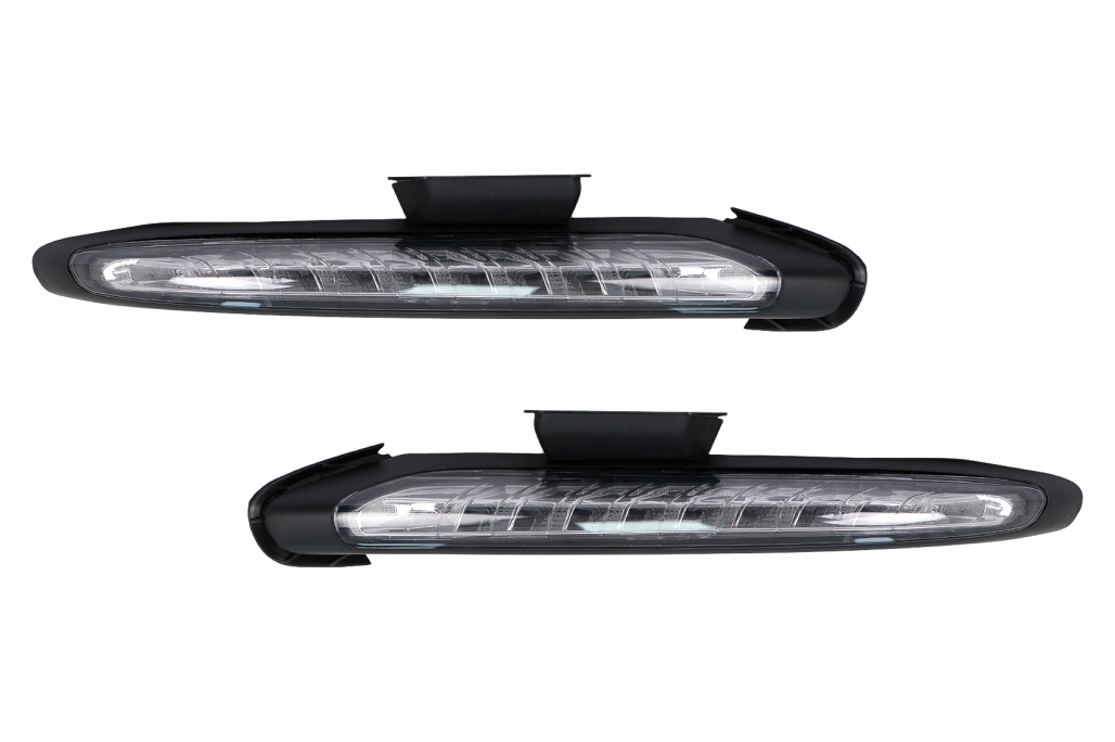 DRL pentru bara de protecție frontală potrivită pentru Porsche Cayenne 958 92A Pre-Facelift (06.2010-08.2014) (cod: DRLFBPOCY2) (1/11)