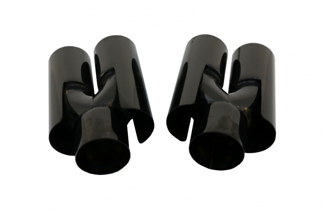 Tobe cu top de eșapament adecvat pentru BMW E60 E90 E92 E93 F10 F30 M3 M5 M6 Proiectare Pian Black (Cod: TY-E174B) thumb 6