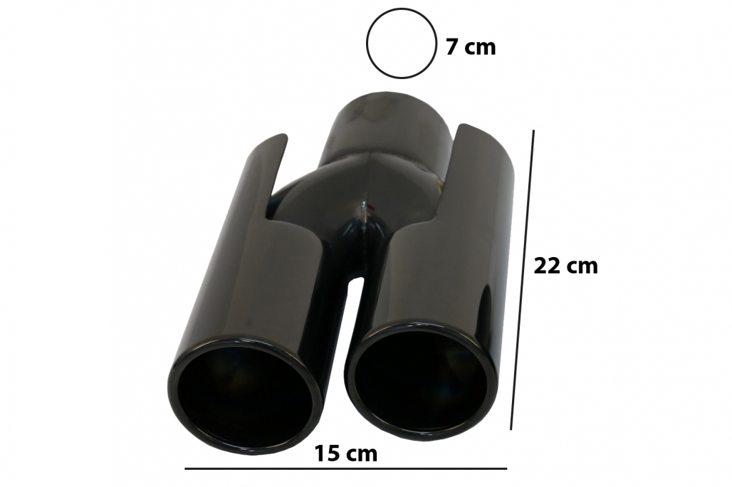 Tobe cu top de eșapament adecvat pentru BMW E60 E90 E92 E93 F10 F30 M3 M5 M6 Proiectare Pian Black (Cod: TY-E174B) thumb 3