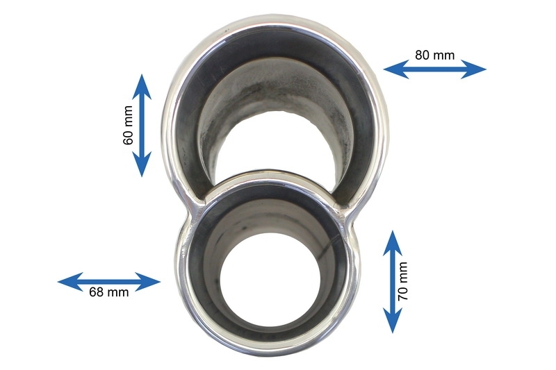 Tobe cu top de eșapament adecvate pentru Porsche Carrera 911 996 997 (1997-2008) Turbo Quad Sfats de evacuare (Cod: TY-032) thumb 7