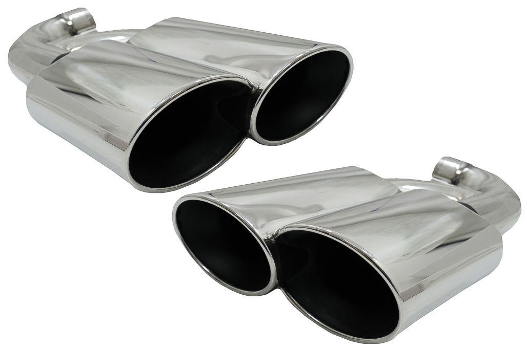 Tobe cu top de eșapament Potrivit pentru Porsche Cayenne I Facelift SUV 9PA1 V8 (2007-2010) Chrome (cod: TY-PO9PAV8) (1/15)