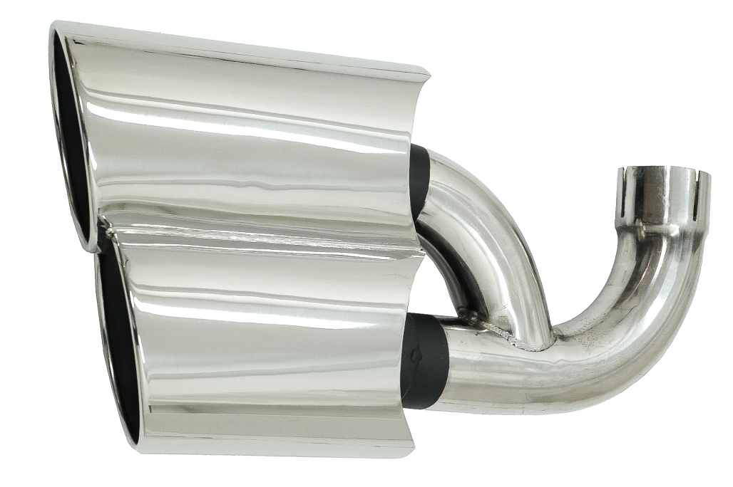 Tobe cu top de eșapament Potrivit pentru Porsche Cayenne I Facelift SUV 9PA1 V8 (2007-2010) Chrome (cod: TY-PO9PAV8) thumb 5