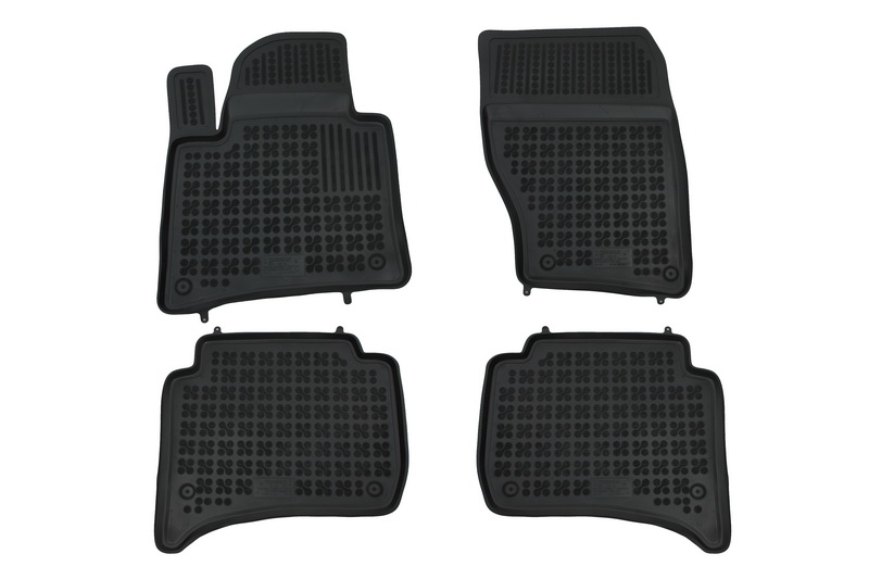 Floor Mat Cauciuc Negru potrivit pentru Porsche Cayenne II (2011-2016) potrivit pentru VW Touareg II (2010-2018) (Cod: 200111) (1/6)