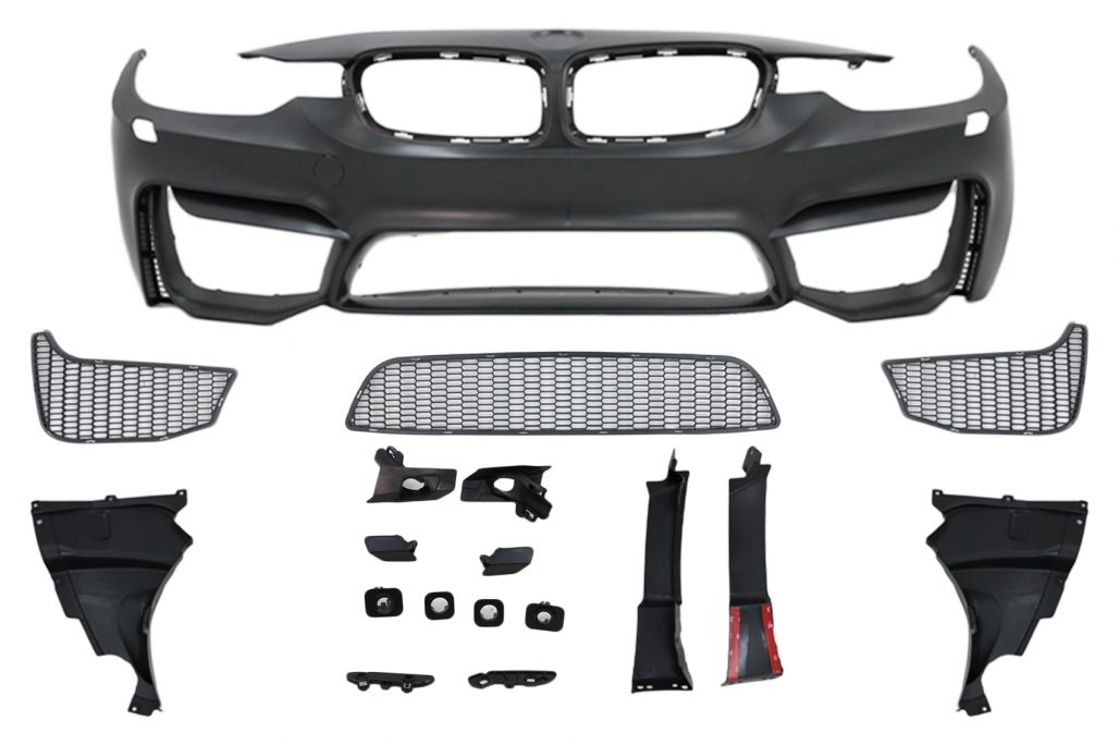 Bara de protecție frontală potrivită pentru BMW 3 Series F30 F31 (2011-2019) M3 Design (cod: FBBMF30M3FL) thumb 11