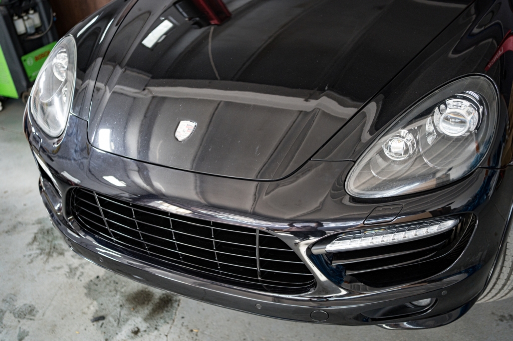 Bara de protecție frontală potrivită pentru Porsche Cayenne 958 92A Pre-FACELIFT (06.2010-08.2014) cu DRL și semnale dinamice (cod: cofbpocy2drl) thumb 18