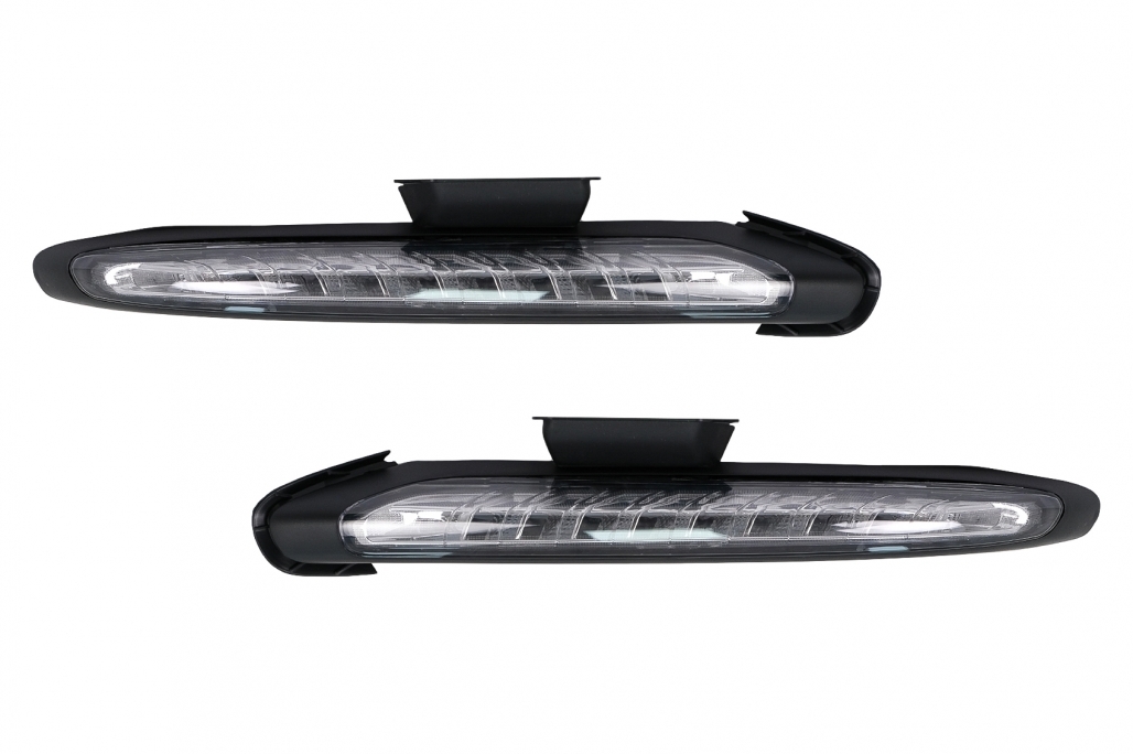 Bara de protecție frontală potrivită pentru Porsche Cayenne 958 92A Pre-FACELIFT (06.2010-08.2014) cu DRL și semnale dinamice (cod: cofbpocy2drl) thumb 2