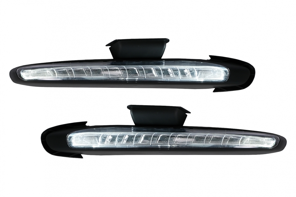 Bara de protecție frontală potrivită pentru Porsche Cayenne 958 92A Pre-FACELIFT (06.2010-08.2014) cu DRL și semnale dinamice (cod: cofbpocy2drl) thumb 3