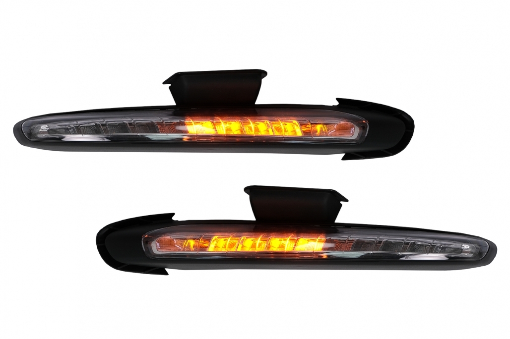 Bara de protecție frontală potrivită pentru Porsche Cayenne 958 92A Pre-FACELIFT (06.2010-08.2014) cu DRL și semnale dinamice (cod: cofbpocy2drl) thumb 4