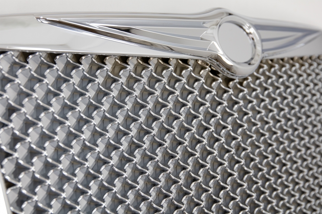 Calandre Grille dans Bentley Design en Nid D/'Abeille Chrome pour Chrysler 300c