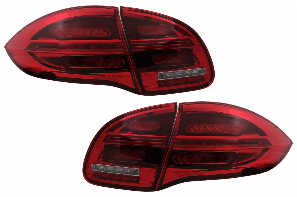 LED-uri complete cu LED-uri potrivite pentru Porsche Cayenne 958 E2 92A Prefacelift (2010-2015) Alb roșu (cod: TLPOCY2RW) (1/20)