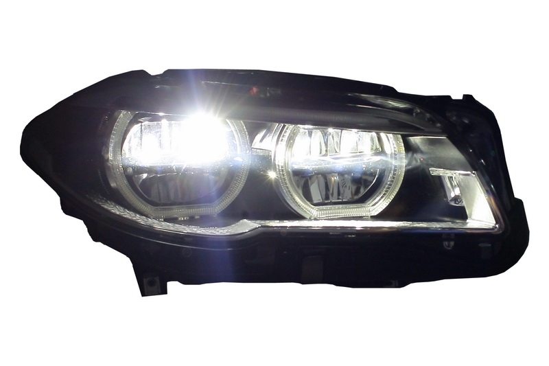 Farurile LED complet adecvat pentru BMW 5 Seria F10 F11 (2011-2013) Angel Eyes (Cod: HLBMF10LED) thumb 8