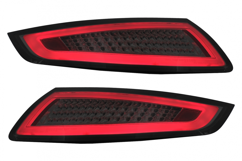 LED-uri Bare din faruri potrivite pentru Porsche 911 997 (2004-2009) Fum cu semnal de întoarcere dinamic (cod: TLPO911S) (1/23)