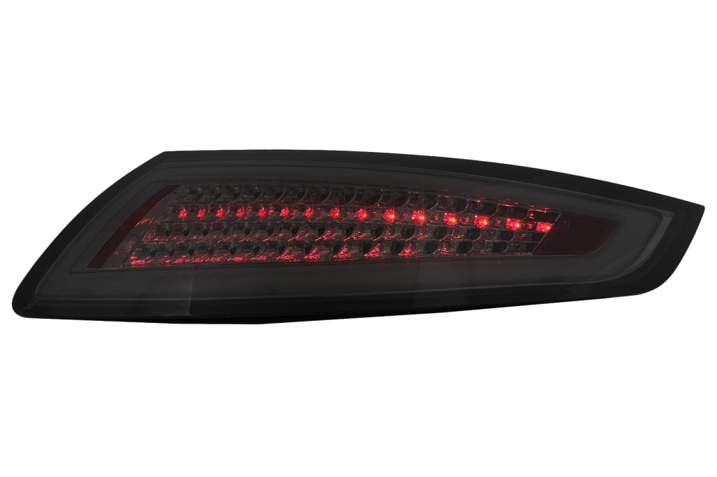 LED-uri Bare din faruri potrivite pentru Porsche 911 997 (2004-2009) Fum cu semnal de întoarcere dinamic (cod: TLPO911S) thumb 5