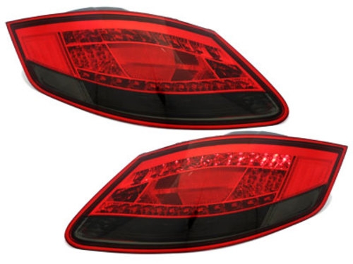LED-uri din spate adecvate pentru Porsche Boxster 987 05-08 Cayman 06-09 Roșu / Fum (cod: RPO05DLRS) (1/5)