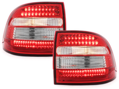 LED-uri din spate adecvate pentru Porsche Cayenne 9PA (2003-2006) Roșu/Cristal (cod: RPO02LRC) thumb 2