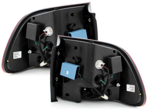 LED-uri din spate adecvate pentru Porsche Cayenne 9PA (2003-2006) Roșu/Cristal (cod: RPO02LRC) thumb 5