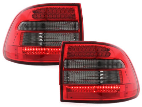LED-uri din spate adecvate pentru Porsche Cayenne (2003-2007) Fum roșu (cod: RPO02LRS) (1/6)