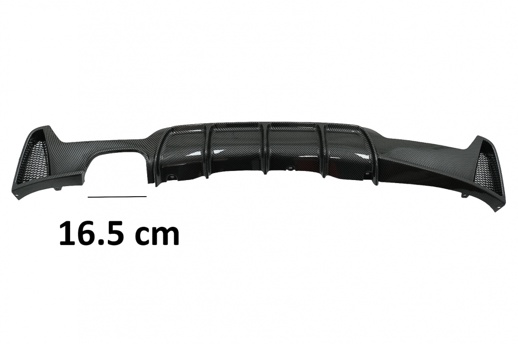Difuzor de bara de protecție spate Potrivit pentru BMW 4 Series F32 F33 F36 (2013-2019) Coupe Cabrio M Performance Design Film Acoperire de peliculă de carbon Outlet stânga (Cod: RDBMF32MPCF) thumb 4