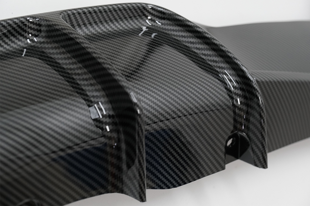 Difuzor de bara de protecție spate Potrivit pentru BMW 4 Series F32 F33 F36 (2013-2019) Coupe Cabrio M Performance Design Film Acoperire de peliculă de carbon Outlet stânga (Cod: RDBMF32MPCF) thumb 7