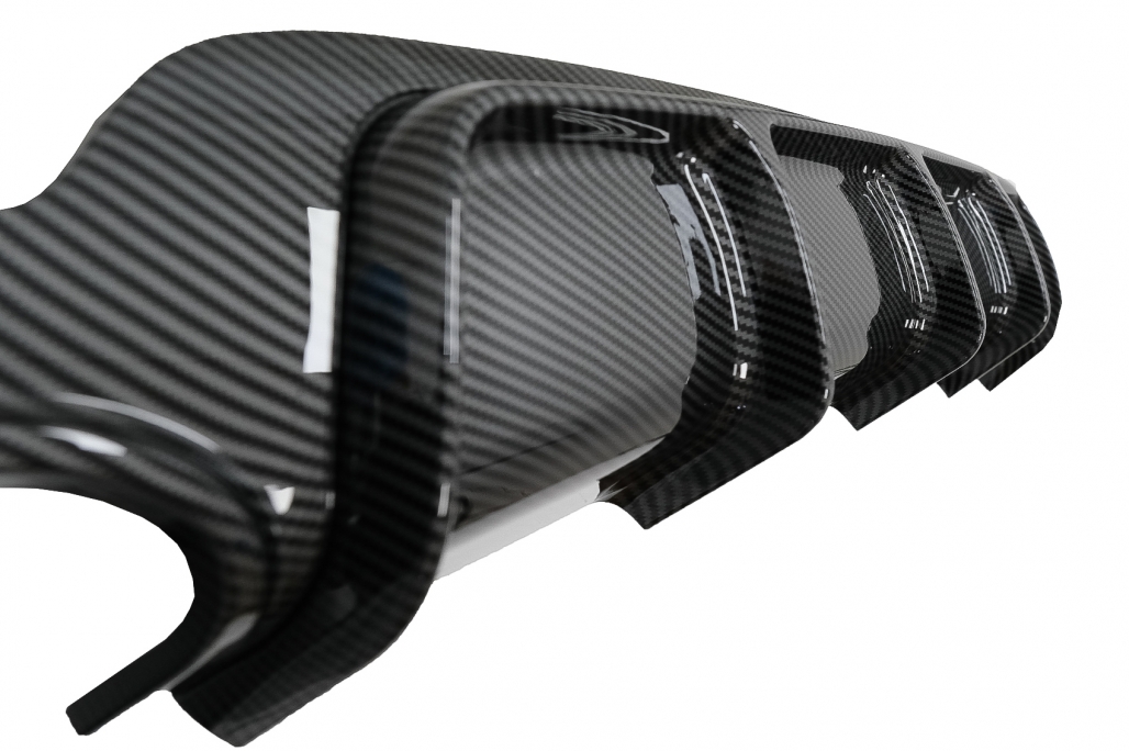 Difuzor de bara de protecție spate Potrivit pentru BMW 4 Series F32 F33 F36 (2013-2019) Coupe Cabrio M Performance Design Film Acoperire de peliculă de carbon Outlet stânga (Cod: RDBMF32MPCF) thumb 8