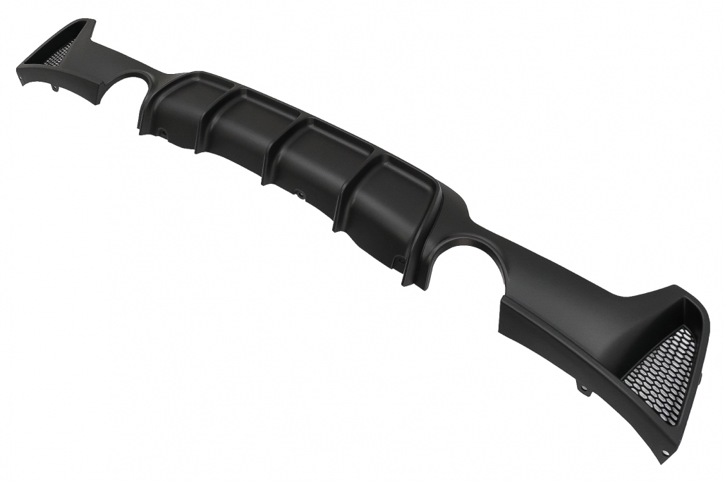 Difuzor de bara din spate adecvat pentru BMW 4 Series F32 F33 F36 (2013-2019) Coupe Cabrio M Design Outlet Twin Single (cod: RDBMF32MPDSOBF) thumb 4
