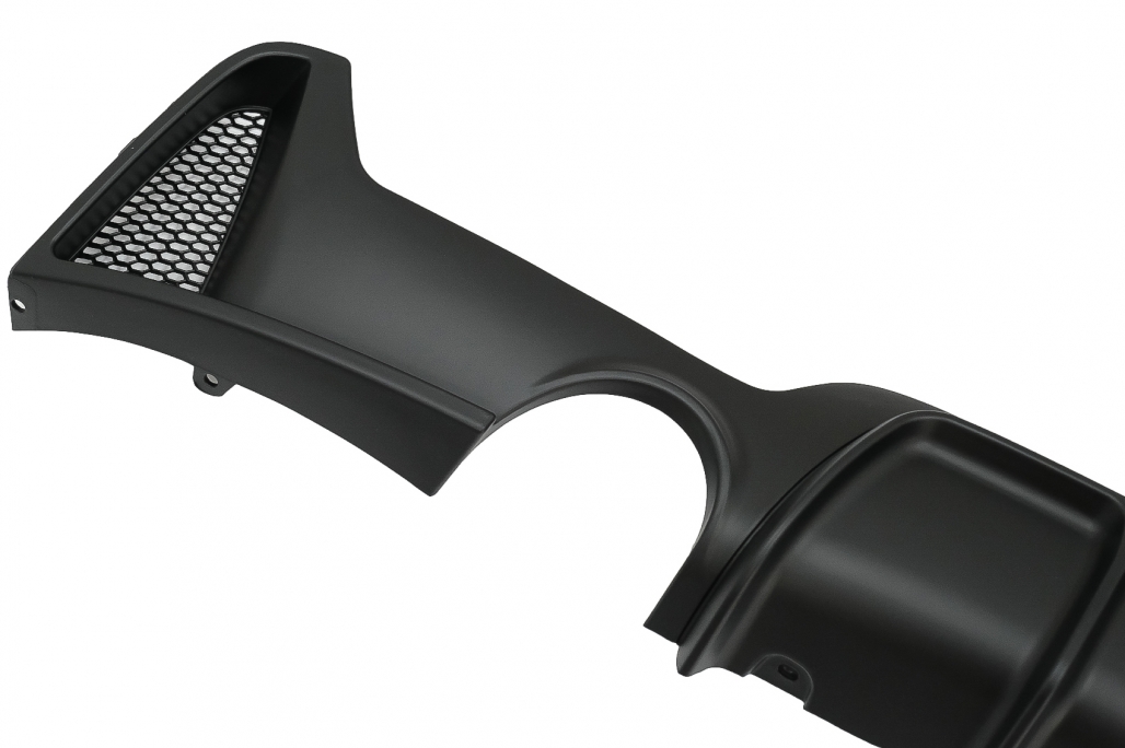 Difuzor de bara din spate adecvat pentru BMW 4 Series F32 F33 F36 (2013-2019) Coupe Cabrio M Design Outlet Twin Single (cod: RDBMF32MPDSOBF) thumb 5
